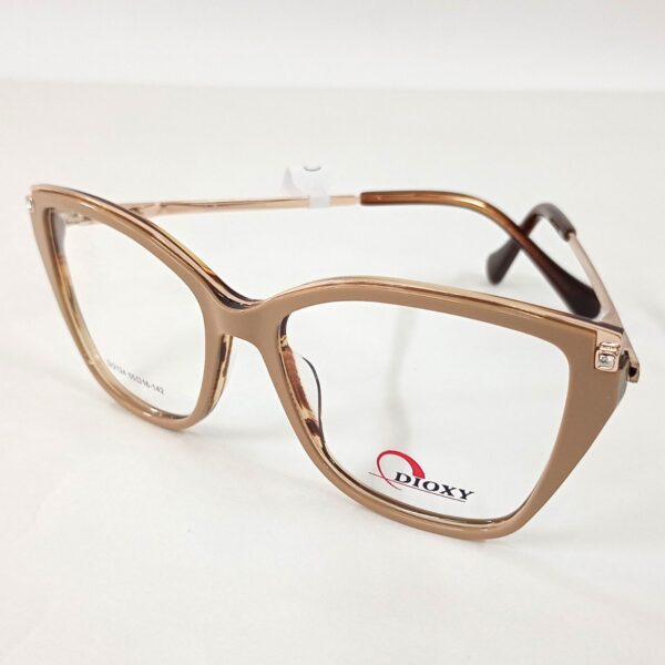 Dioxy Ref.DI212 55/16, color nude, acetato, brazo metálico dorado
